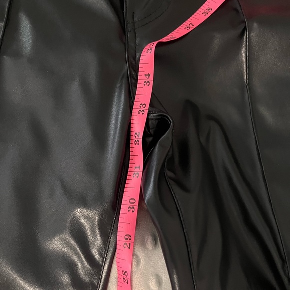 Revice Pleather Flare Pants with Star Pattern - Picture 5 of 6